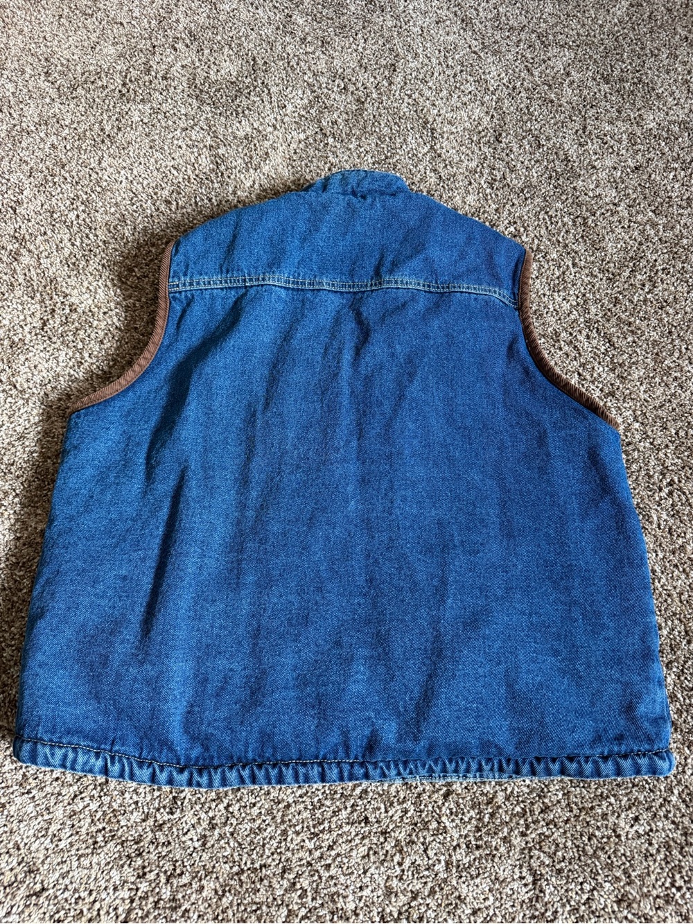 vintage Wrangler Hero men's denim vest size large - Picture 5 of 7